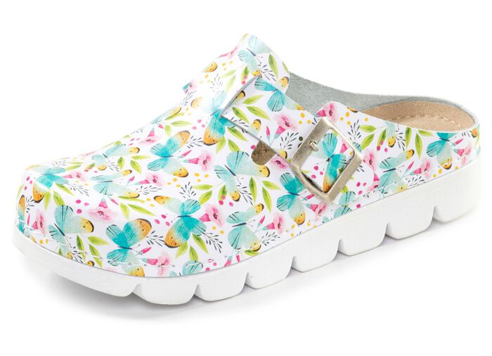 Klassiska damtr&auml;skor med anatomiskt vadderad fotb&auml;dd 