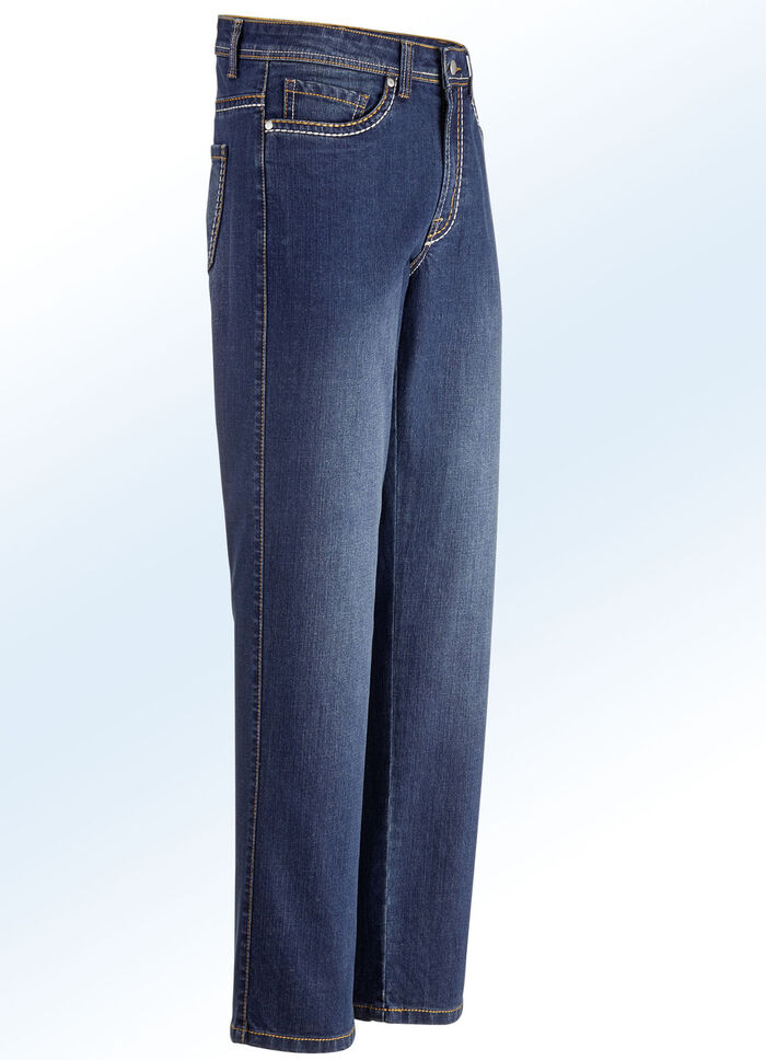 Jeans i 2 färger MÖRKBLÅ