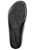 Bekväma damslippers, bredd G, med kardborreband, 