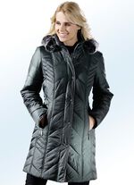 Kort kappa med avtagbar huva 