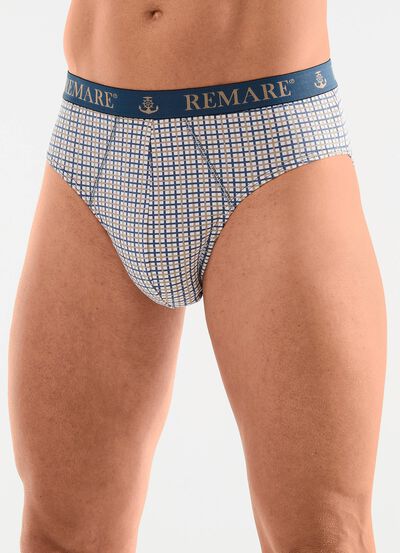 Fempack trosor med rutig design 