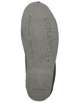 Fodrade herrtofflor, med ny ull ANTRACIT-SVART