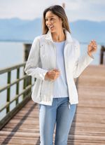 Jacka med fickor med dragkedja CREME