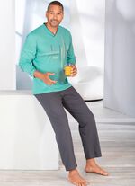 Pyjamas med V-ringning och &ouml;ppna toppar 