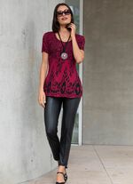 Tunika med kanttryck 