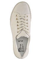 ELENA EDEN sneakers i nubuckläder ECRU