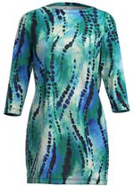 stickad tunika i finstickad 