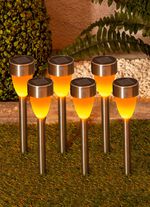 Solcellspluggar med flimmereffekt, set om 6 st 