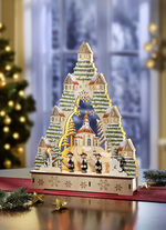 Ljusbåge i trä NATURLIG GRÖN