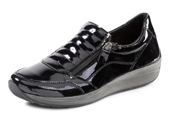 ELENA EDEN Lack L&auml;der Loafers 