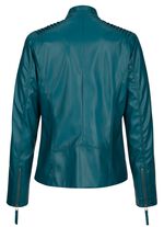 Kavaj i konstl&auml;der med kantband 