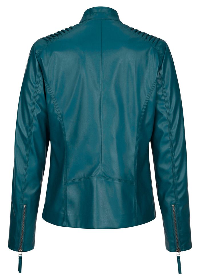 Kavaj i konstl&auml;der med kantband 