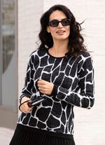 Tr&ouml;ja med garn med h&aring;rig fluffig effekt 