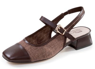 ELENA EDEN, eleganta damslingpumps, vidd G, med kardborreband 