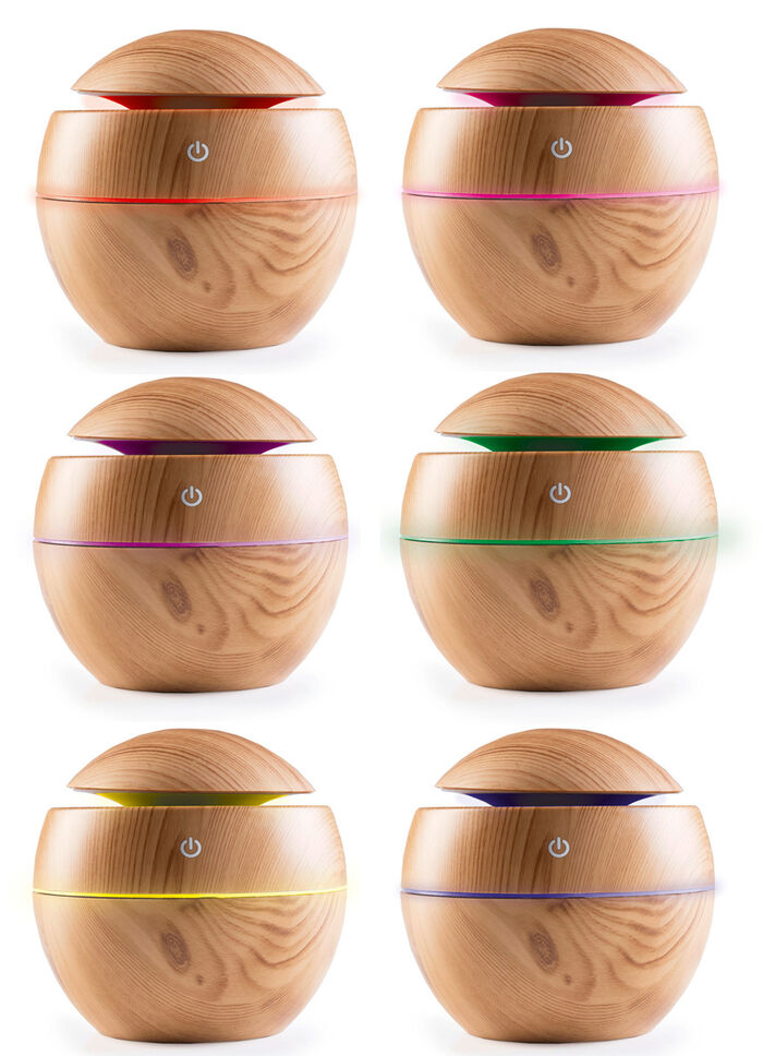 Luftfuktare i träutseende 