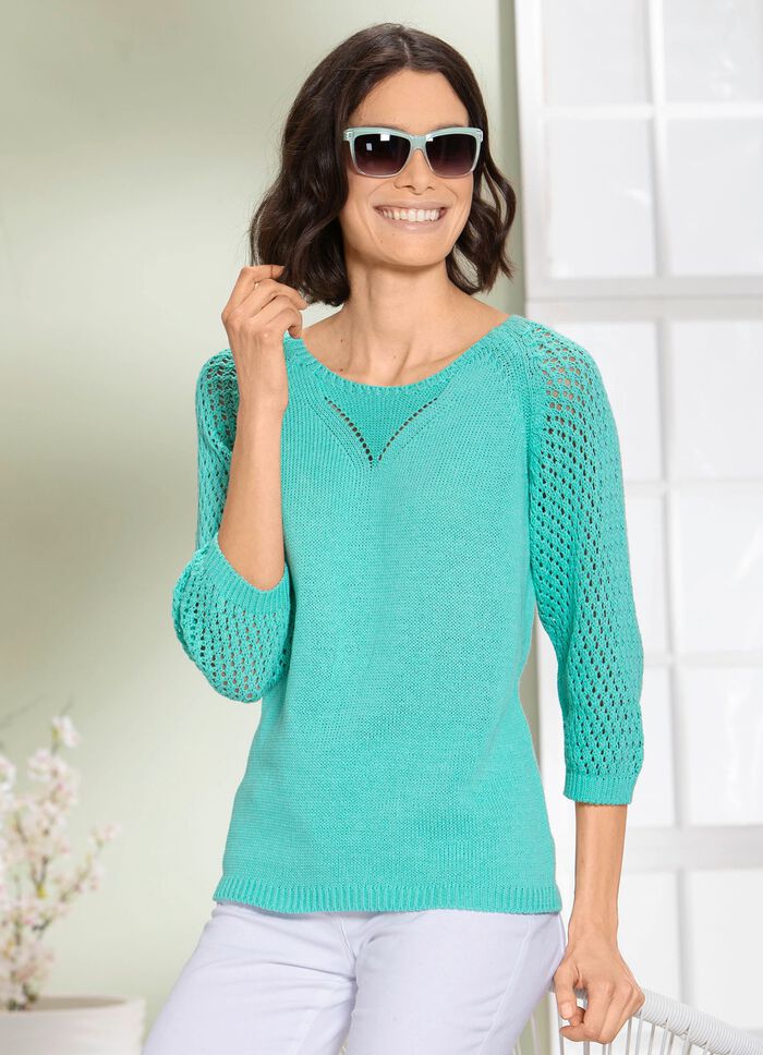 Tr&ouml;ja med &ouml;ppet m&ouml;nster MYNTA