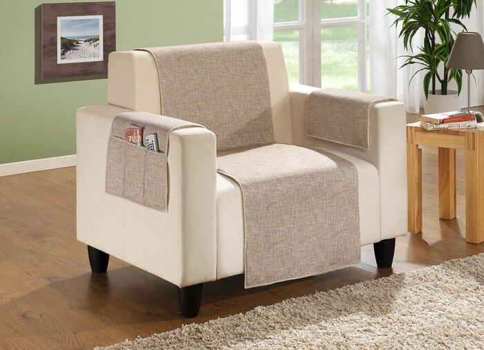 Hemtillbeh&ouml;r tillverkade av 100 % bomull, undersida 100 % ny ull 