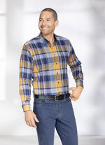 Rutig skjorta med button-down krage D''BLAU-OCKER