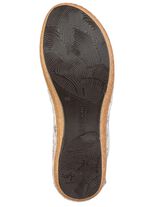 Waldl&auml;ufer, bekv&auml;ma damsandaler, bredd H, med uttagbar fotb&auml;dd ECRU-BUNT