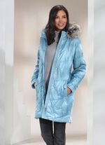 Kort kappa med avtagbar huva 