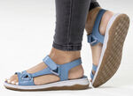 ELENA EDEN sandal av mjukt nappaläder JEANS