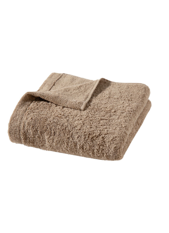 Frott&eacute;serie tillverkad av ren bomull TAUPE