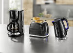 Russell Hobbs frukostserie Honeycomb i högglansig plast SVART