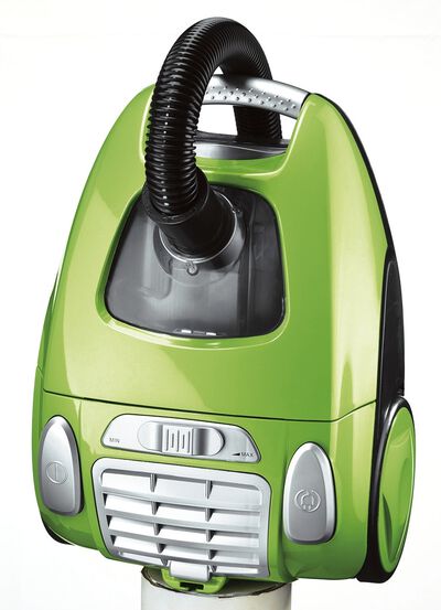 Cyklondammsugare i kompakt form. 