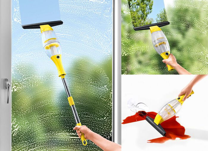 F&ouml;nsterputsset med automatisk sugfunktion 