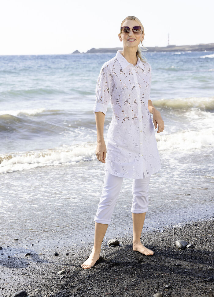 Tunika med broderie anglaise, 