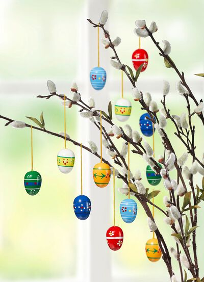 Tr&auml;&auml;gg med v&aring;rmotiv, set om 12 st 