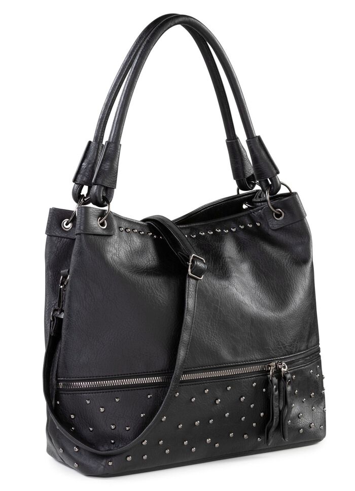 V&auml;ska med trendiga dekorativa nitar SVART