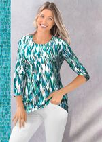 Skjorta med 3/4-&auml;rmar 