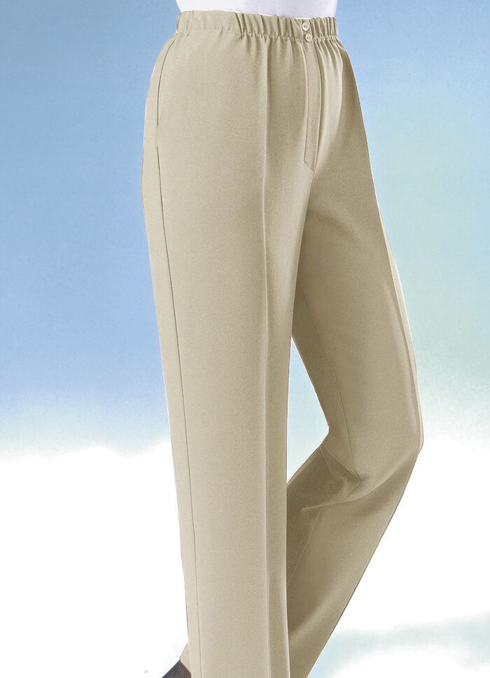 Byxor med integrerad säkerhetsficka BEIGE