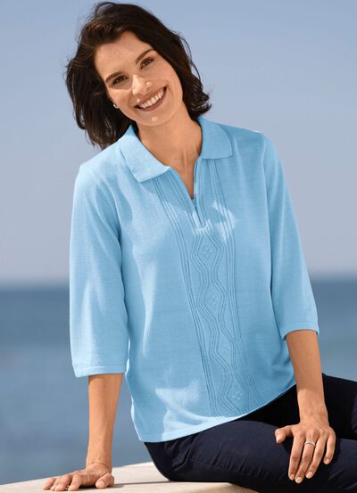 Tr&ouml;ja gjord av fris&eacute;garn 