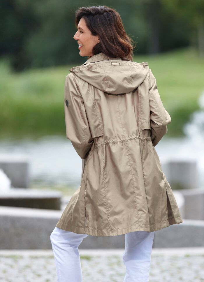 L&aring;ng jacka med avtagbar huva KORK