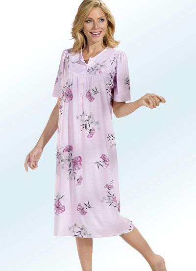 Nattlinne, kort &auml;rm med knappsl&aring; 