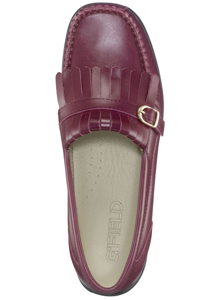 Loafers från ELENA EDEN chevreau-nappa med dekorslejf BORDEAUX