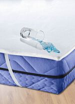 Kokt&aring;ligt madrasskydd med &ouml;verdrag av bomullshandduk 