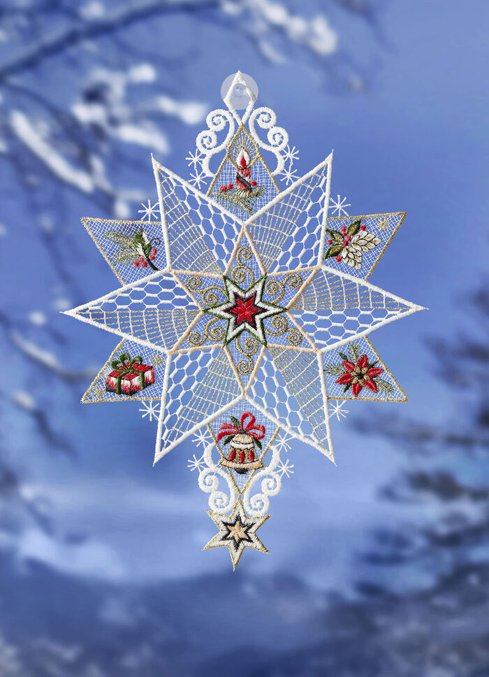 Fönsterbild av Plauen-spets 