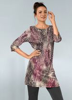 Stickad tunika med djurp&auml;lsdesign 