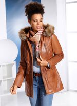 Skinnjacka med fuskp&auml;lskant 