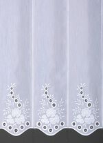 Broderad kort persienn med b&ouml;jd finish 