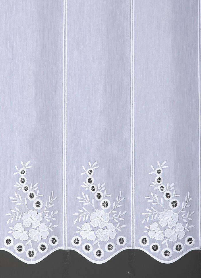 Broderad kort persienn med b&ouml;jd finish 