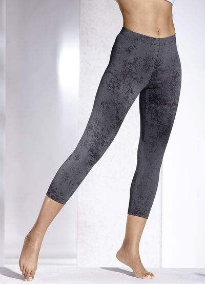 Leggings med en snygg batik-look 