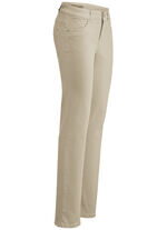 Magiska jeans i 5-ficksform BEIGE
