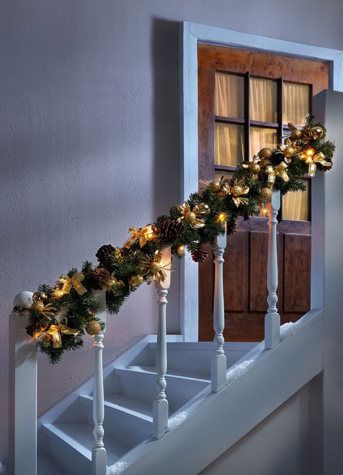 Julgirlang med belysning 