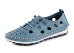 ELENA EDEN loafer i nappaläder JEANS