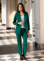 Byxdress med lapelkrage 