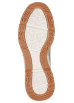 SKECHERS, sportiga damsneakers med snörning TAUPE